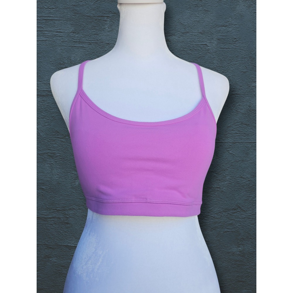 Lululemon Flow Y Bra IV Size 6 Purple Mesh Racerback Luon Yoga Sports Bra